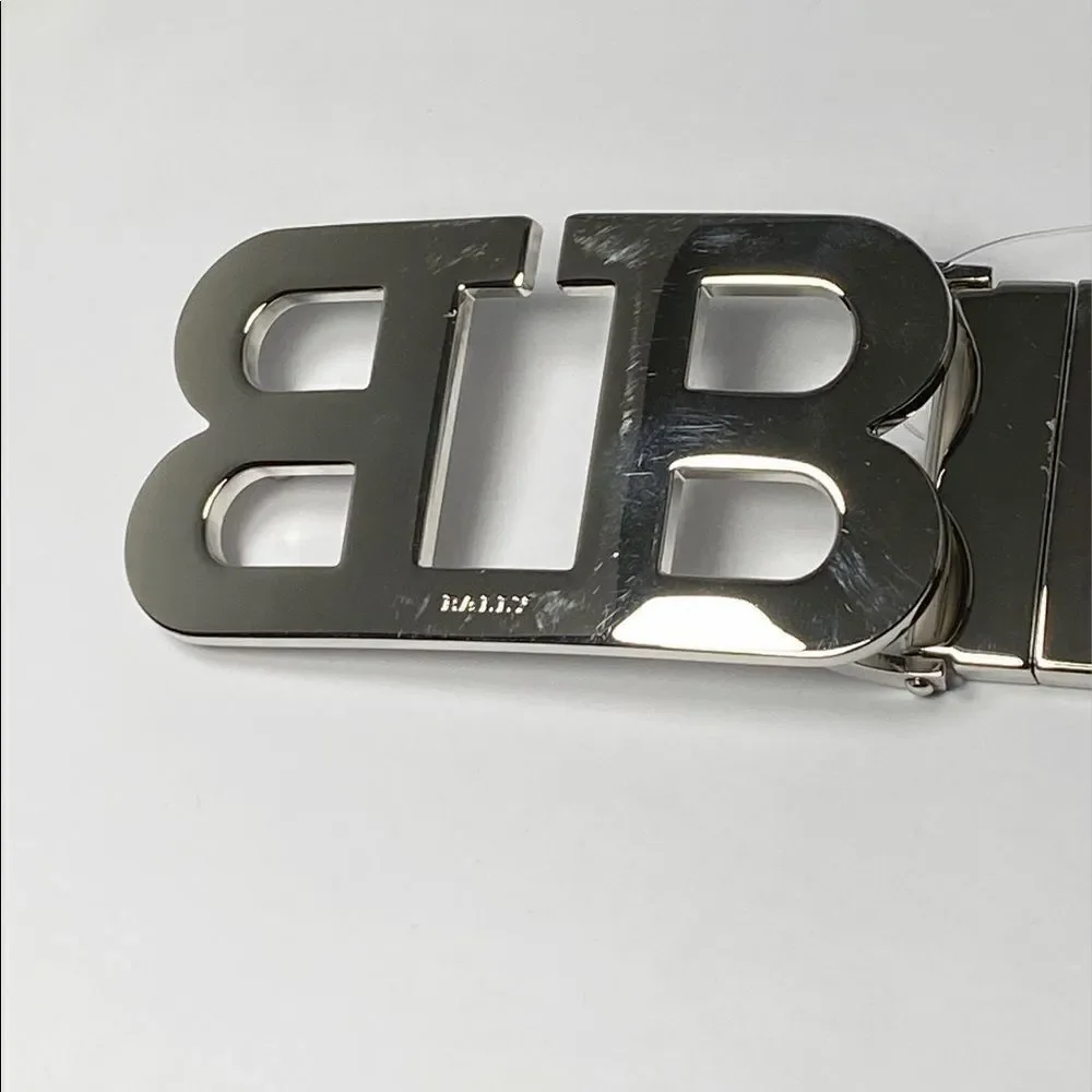 Bally Mirror B Buckle Reversible Belt size 115/46